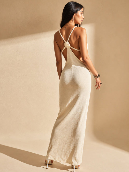Rosaria Open Back Maxi Dress Designed by Saraya